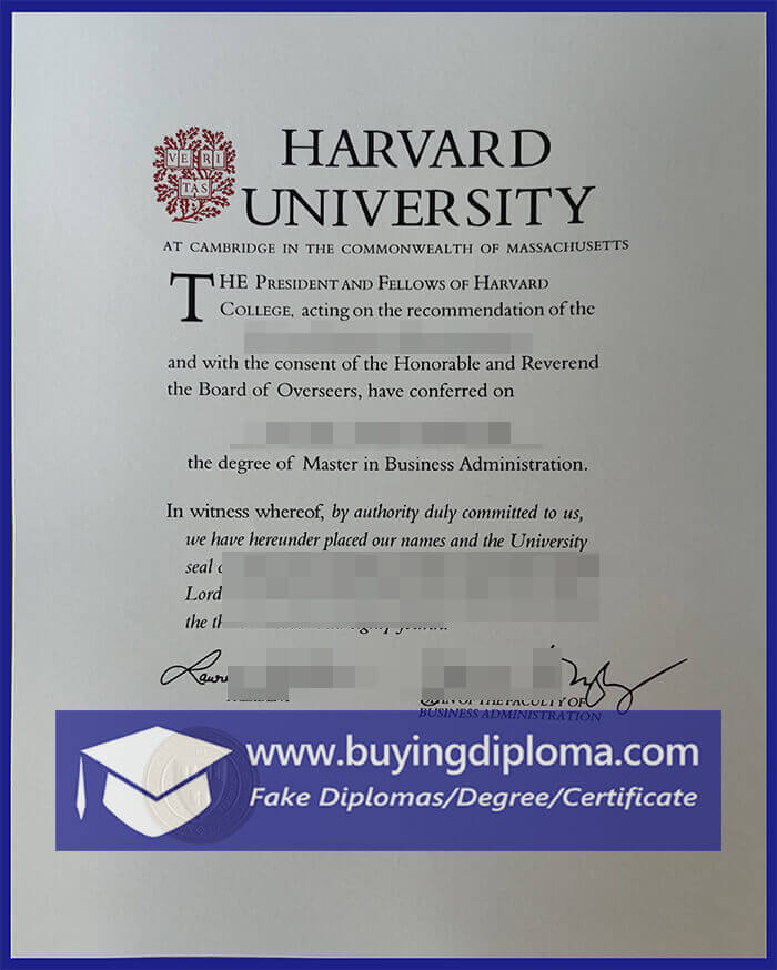 Where to buy a Harvard Extension School certificate?