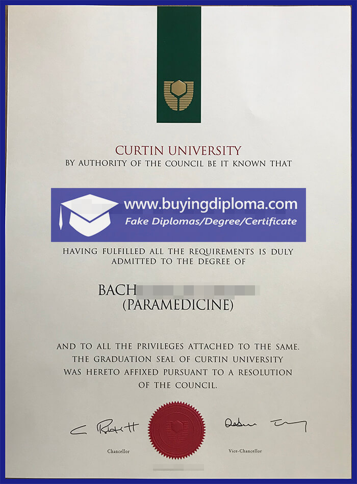 Get A Fake Curtin University Certificate