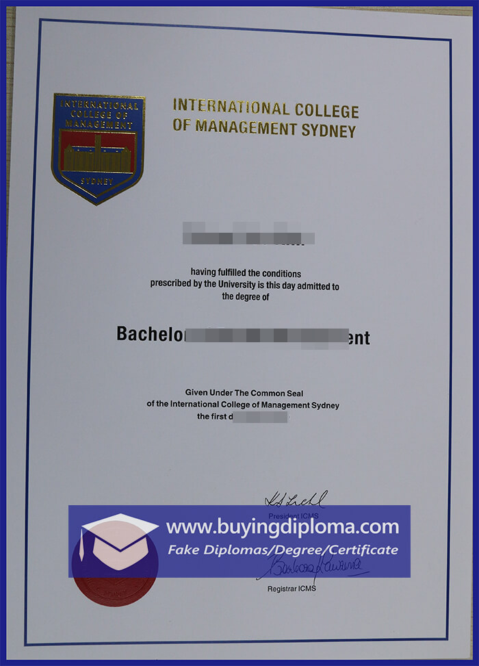 How To Buy A Fake ICMS degree