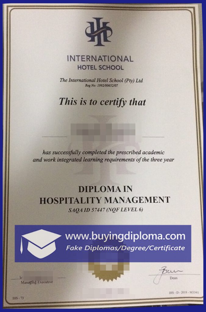 Detailed steps to buy an International Hotel School Certificate