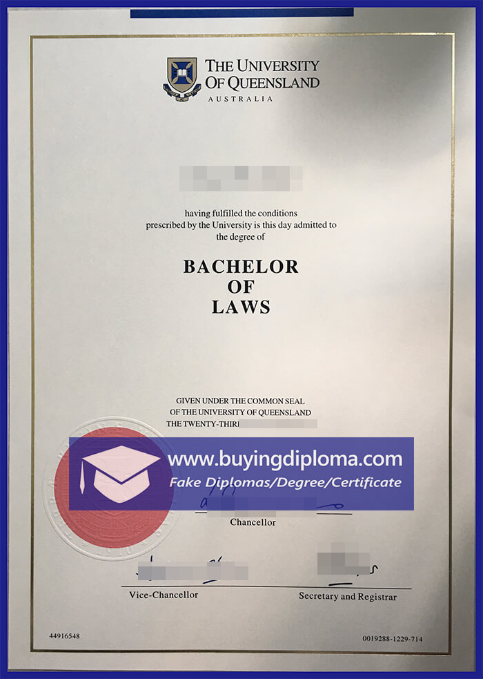The Process Of Buy A Fake University Of Queensland Bachelor's Degree
