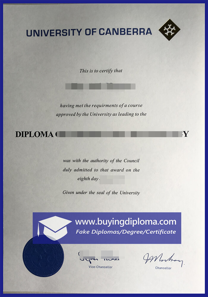 You Should Buy A Fake University of Canberra Diploma