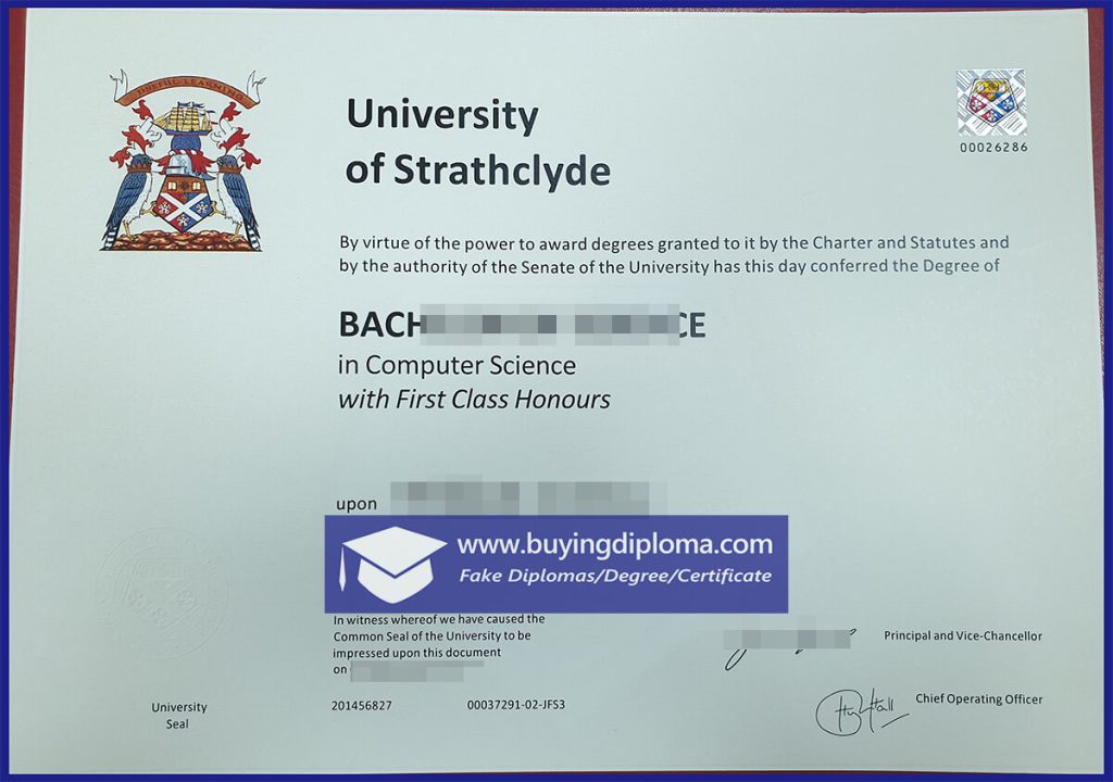 How to get a fake University of Strathclyde degree 