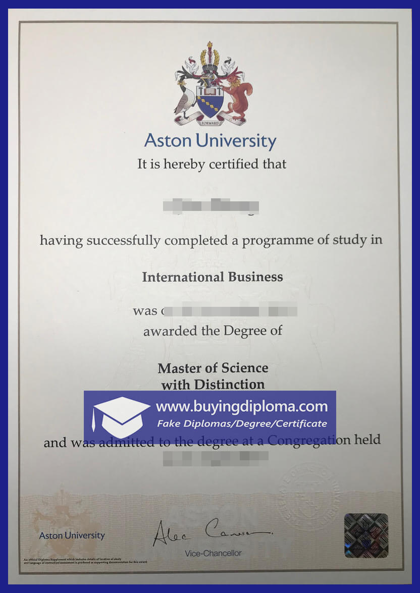 How long to buy a Aston University degree