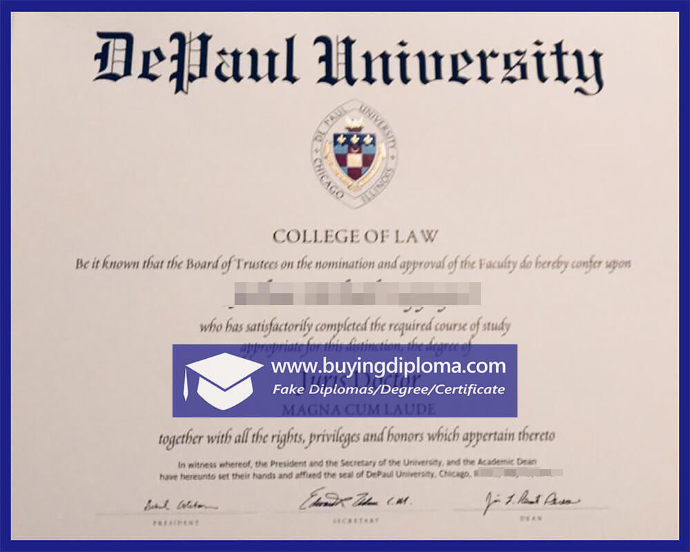 Why you should order a DePaul University diploma