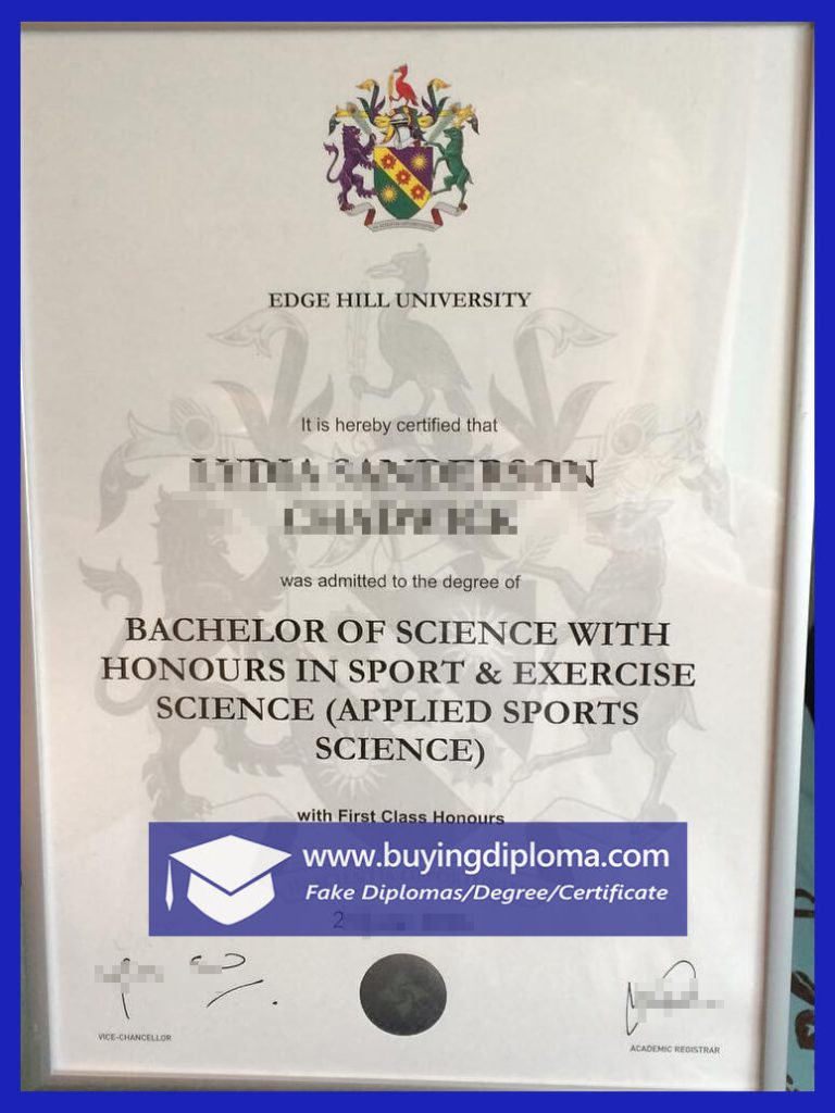 Easy to order a fake Edge Hill University diploma online