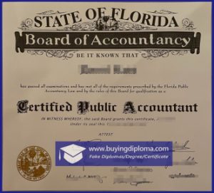 Where to buy a Florida CPA certificate diploma