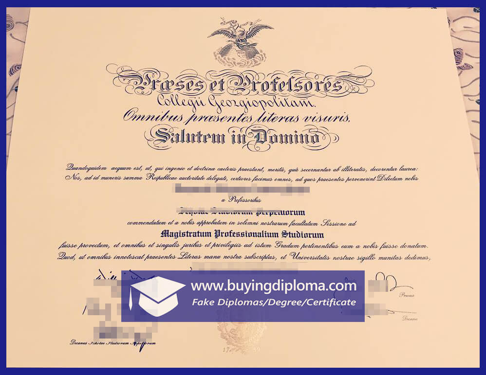 Is this a real Georgetown University diploma