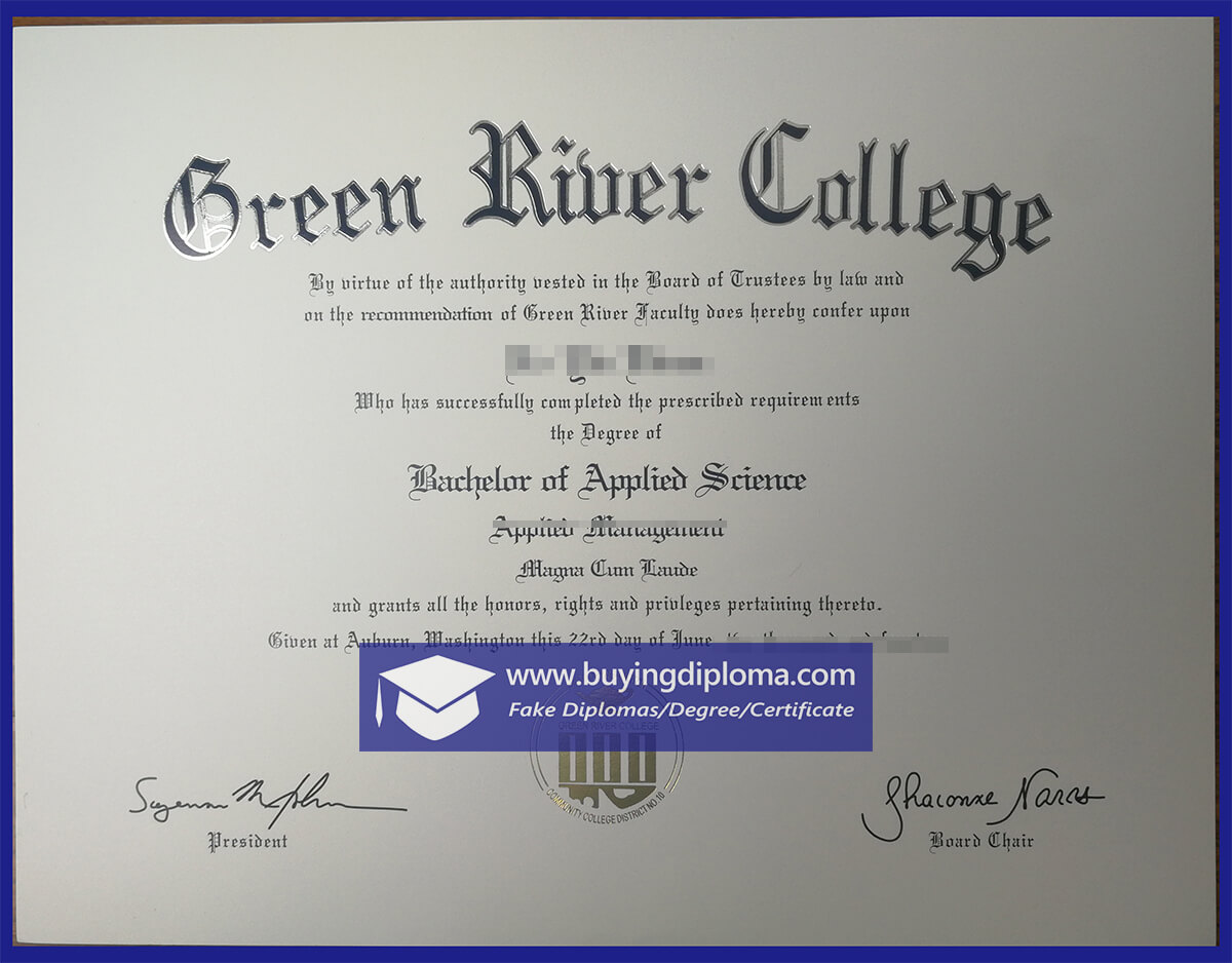 Questions about buying a Green River College diploma
