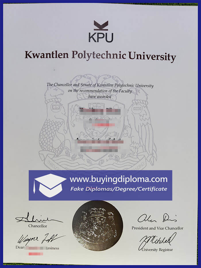 How to buy a fake Kwantlen Polytechnic University diploma