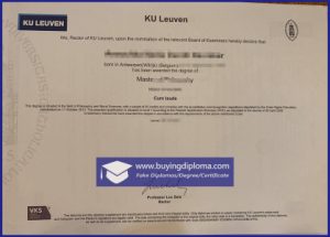 Buy a real fake ku leuven university certificate