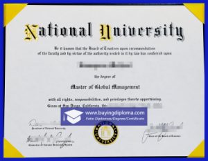 Make a fake National University diploma