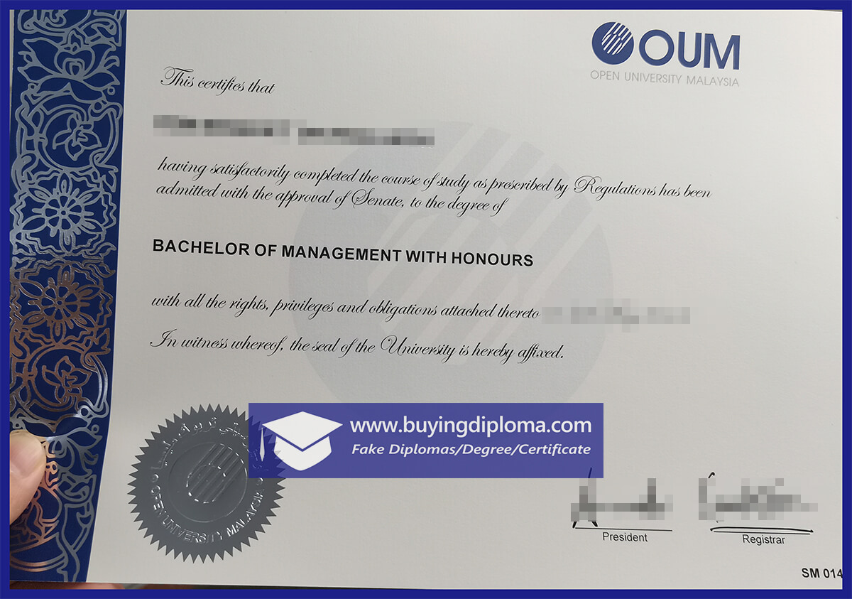 Make Open University Malaysia Diploma