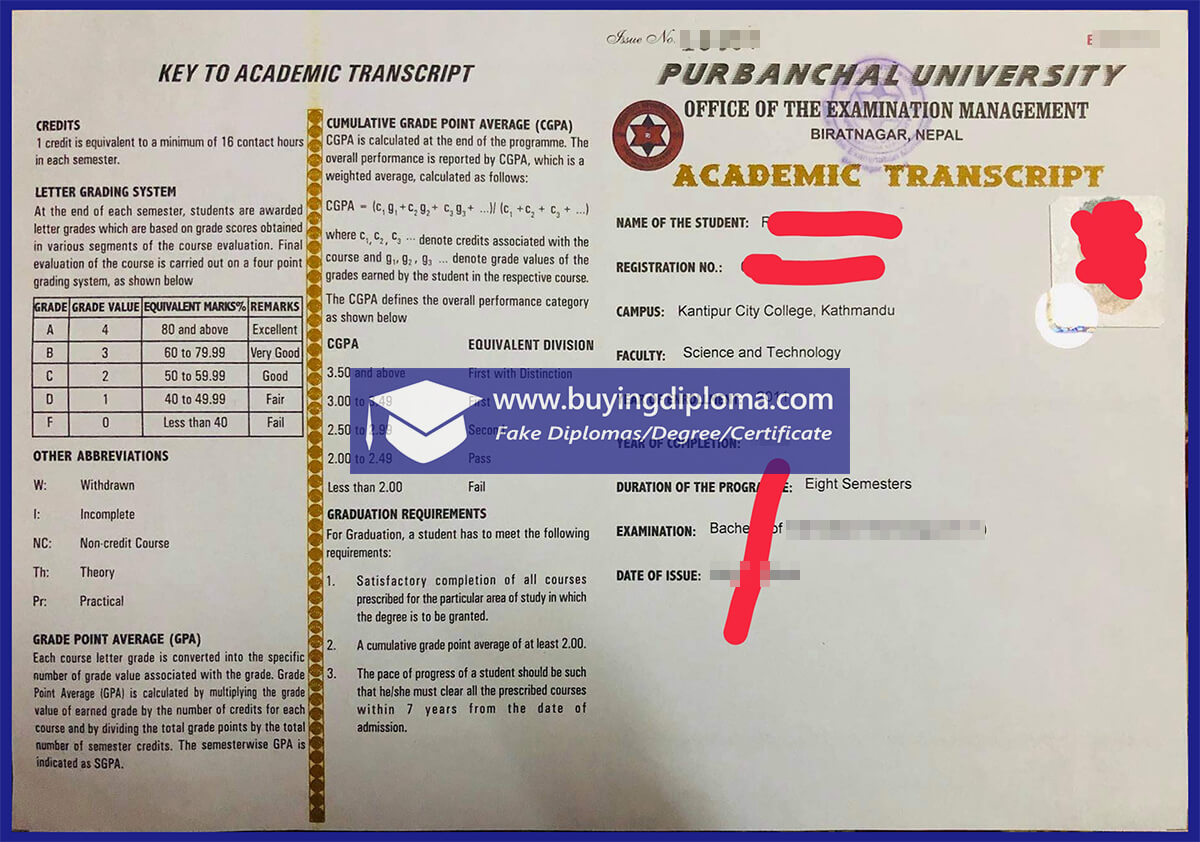 How much to buy a Purbanchal University diploma