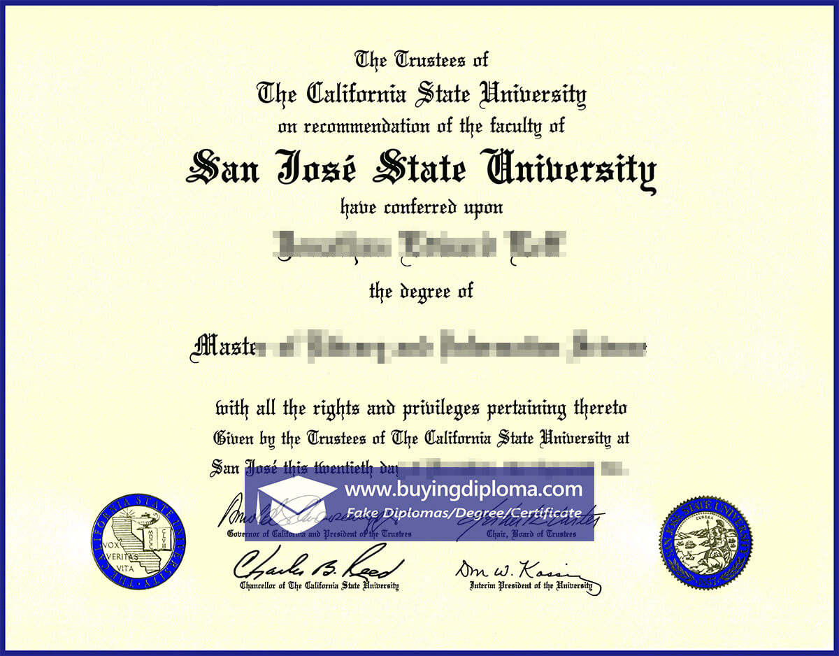 How to buy a fake SJSU  certificate