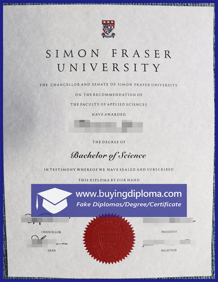 Easy to buy a fake Simon Fraser University diploma online