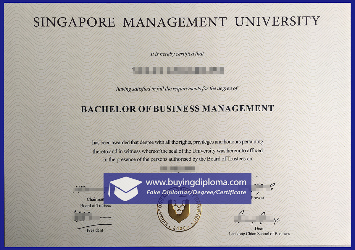 Are Fake Singapore Management University certificate Legal?