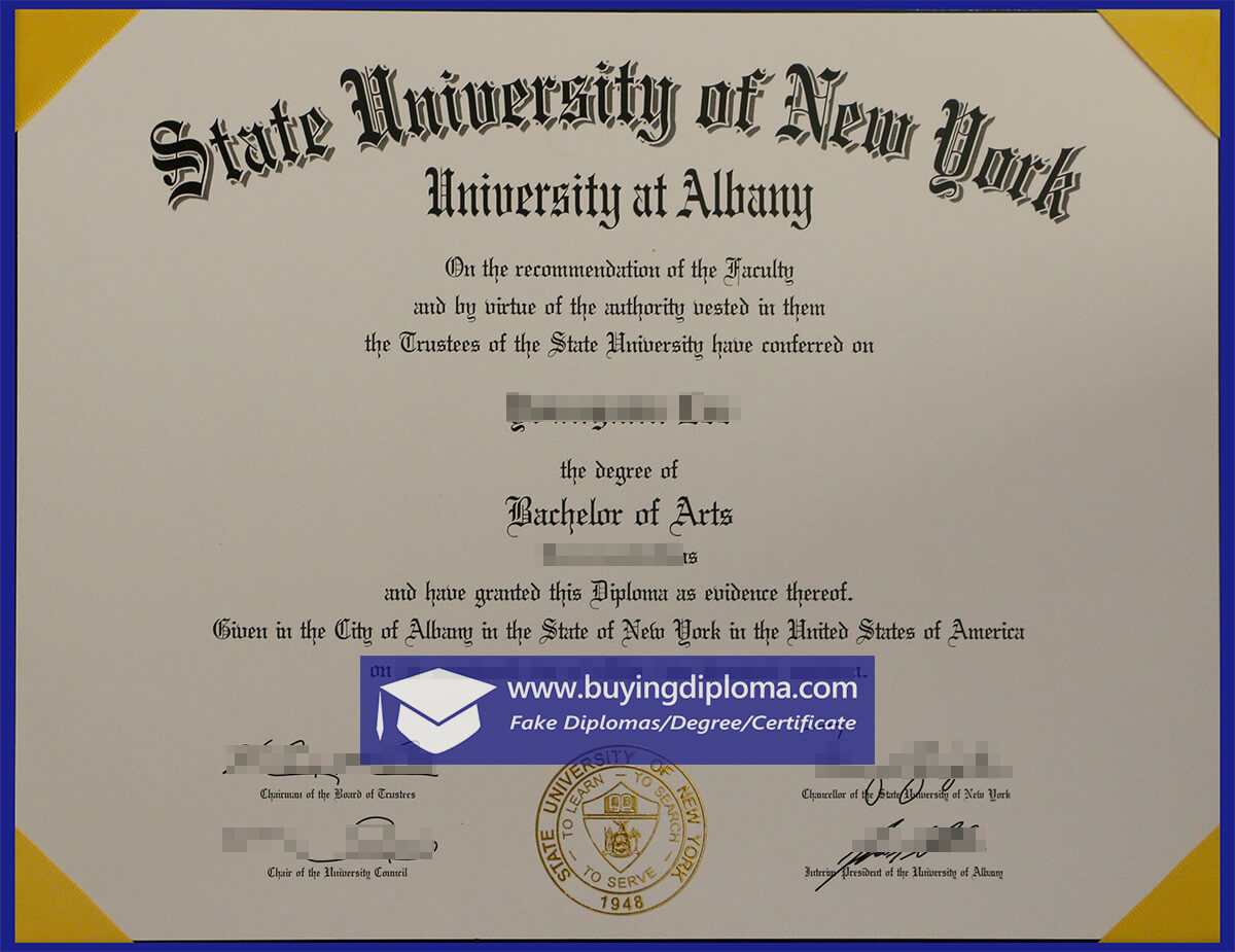 Purchase a State University of New York diploma