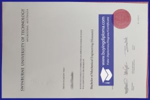 Custom Fake Swinburne University of Technology certificate