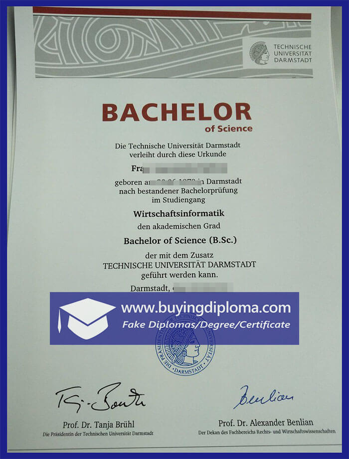 Order a fake Technische Universität Darmstadt diploma