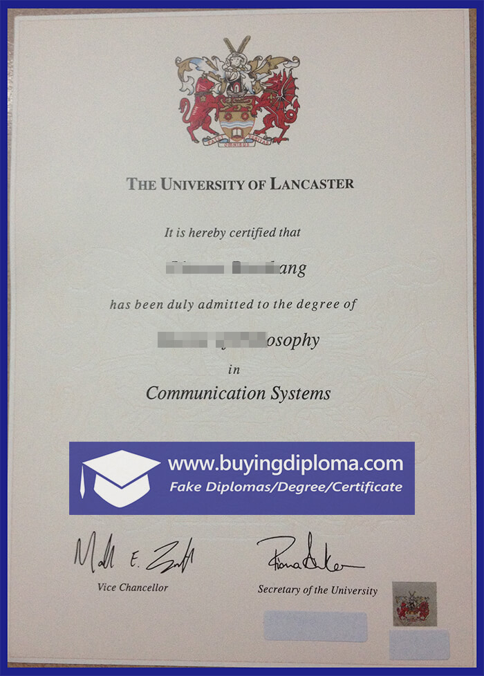 Steps to get a University of Lancaster certificate