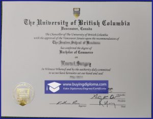 Safely buy a fake University of British Columbia diploma