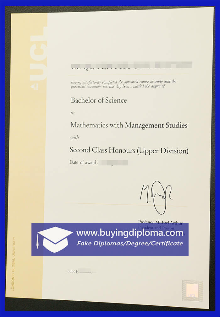 Can You buy a University College London certificate