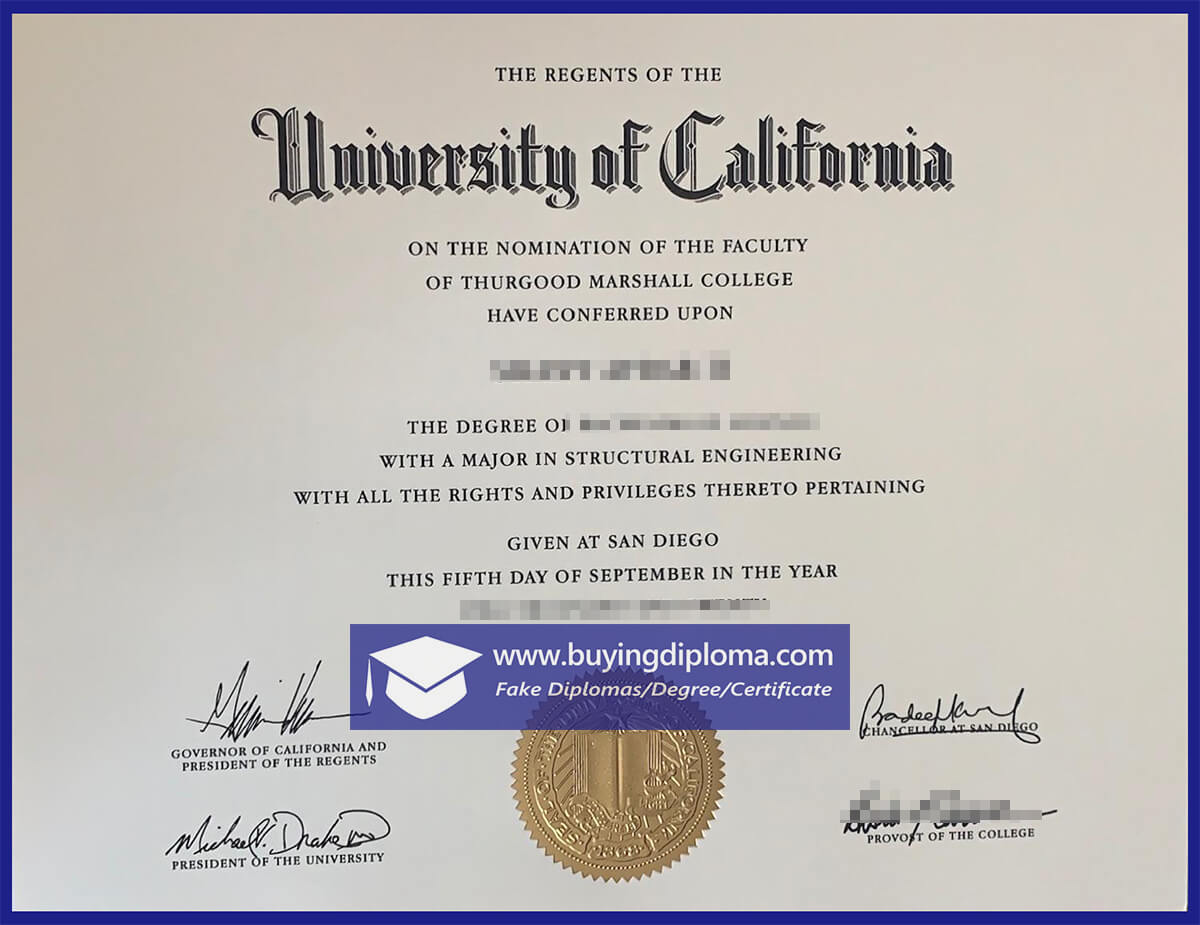 How to Get A Fake UCSD Diploma