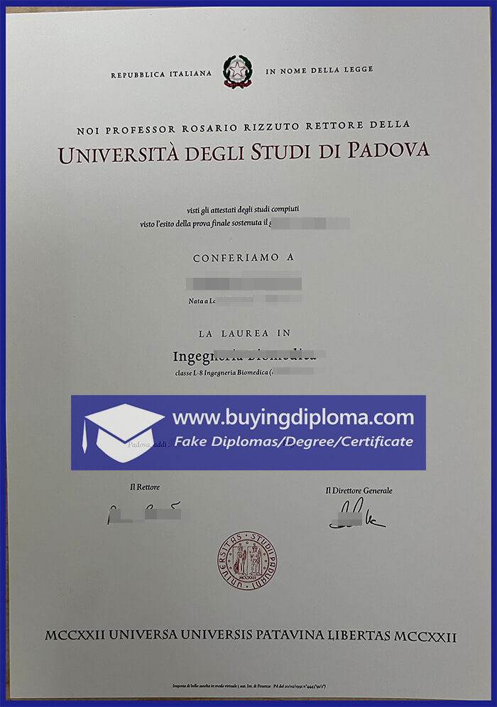Buy a Università degli Studi di Padova diploma