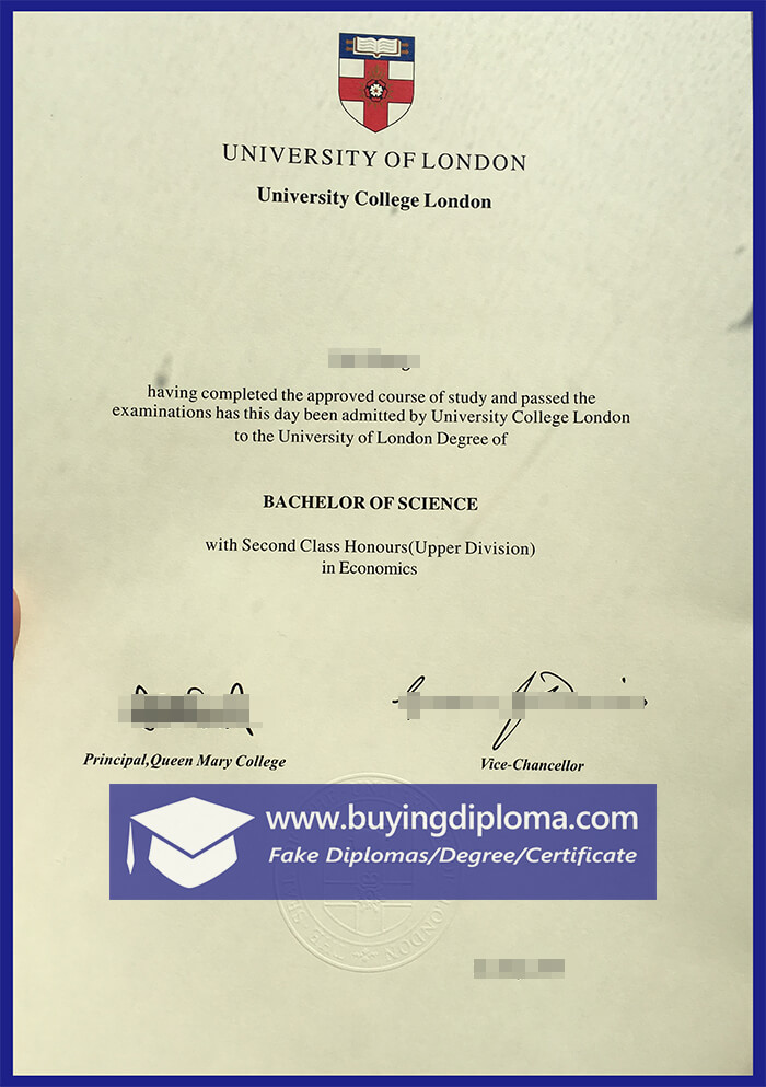 Purchase a University College London diploma
