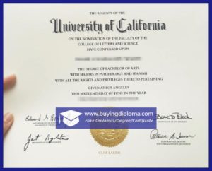 Buy a fake University of California diploma