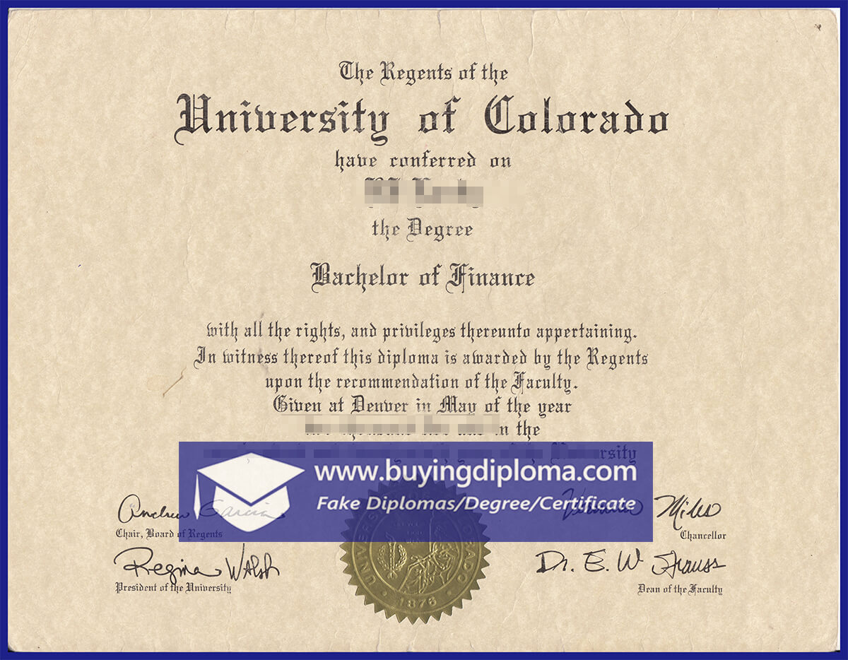 How much to Order a University of Colorado certificate