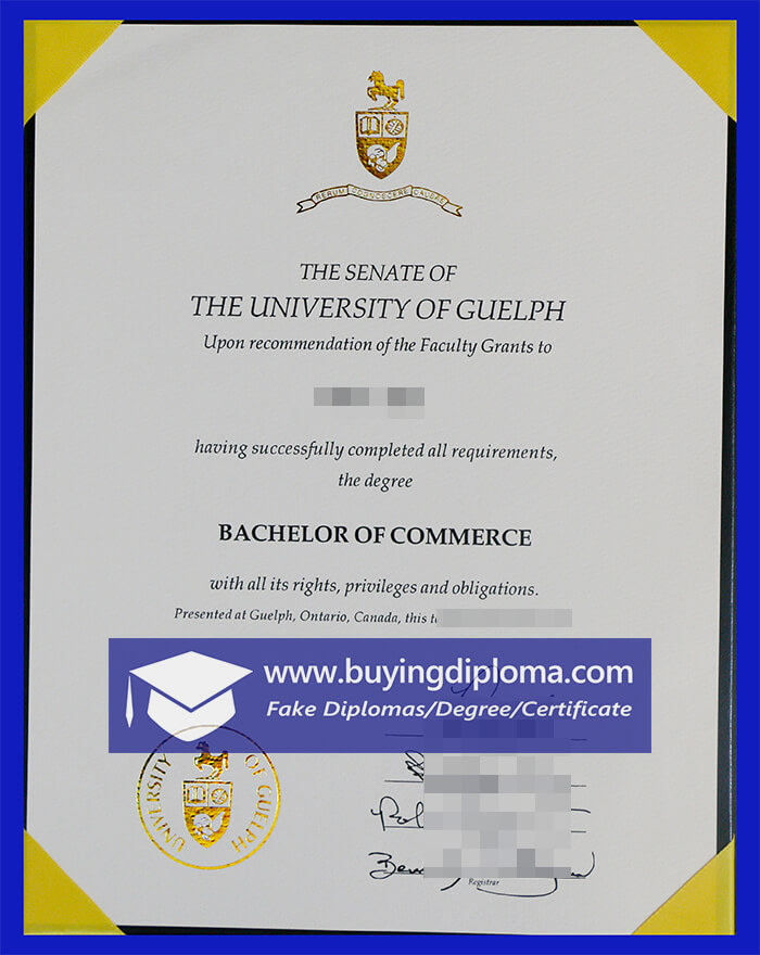 Quietly buy a fake University of Guelph diploma