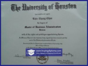 Steps to get a fake University of Houston certificate