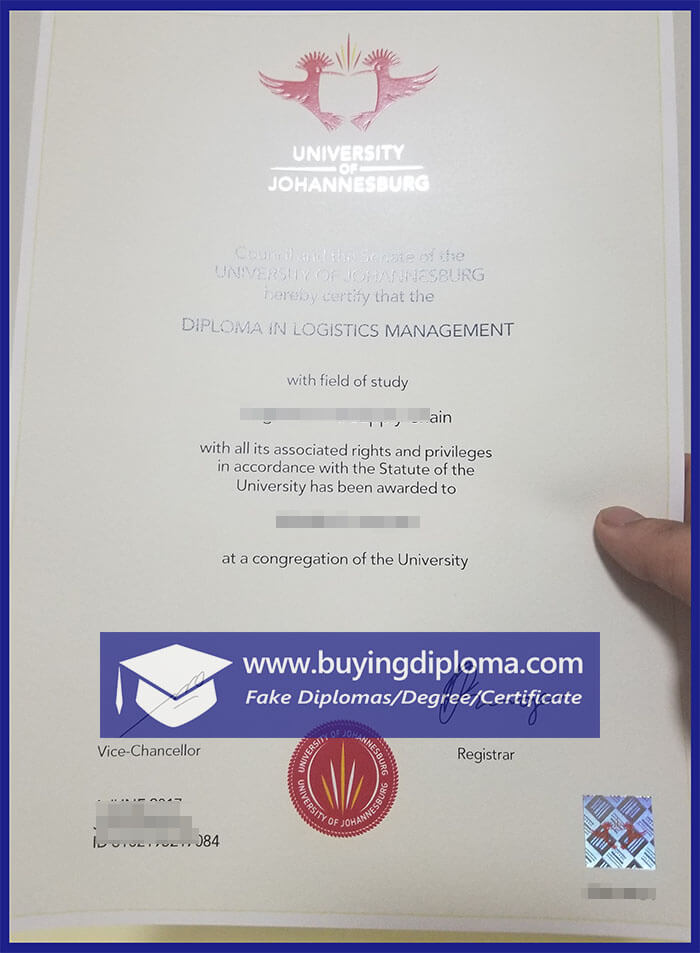 Fastest way to buy a fake University of Johannesburg diploma