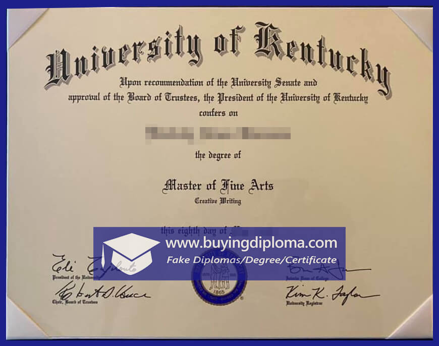 Master's degree，Custom a University of Kentucky degree