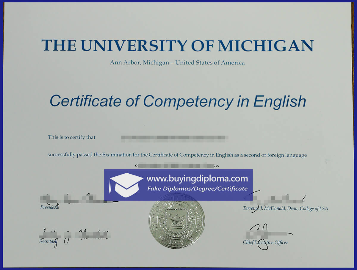The process of buy a fake University of Michigan certificate
