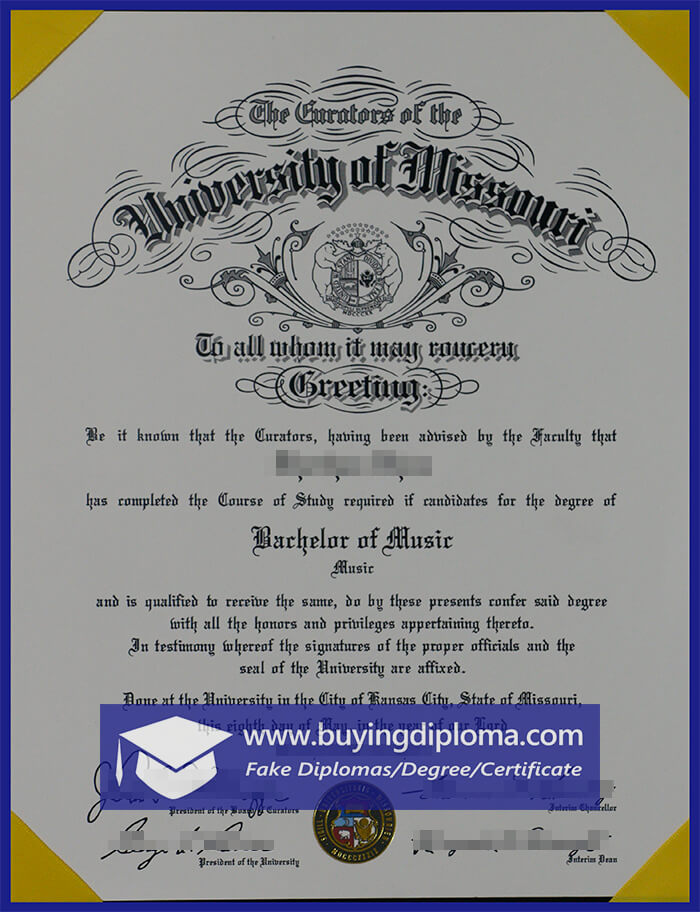 You Knew How To Buy A University of Missouri diploma
