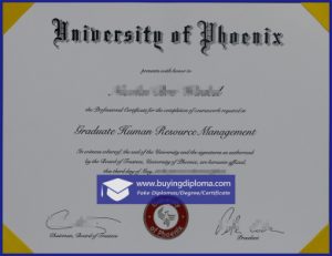 Can i custom a University of Phoenix diploma