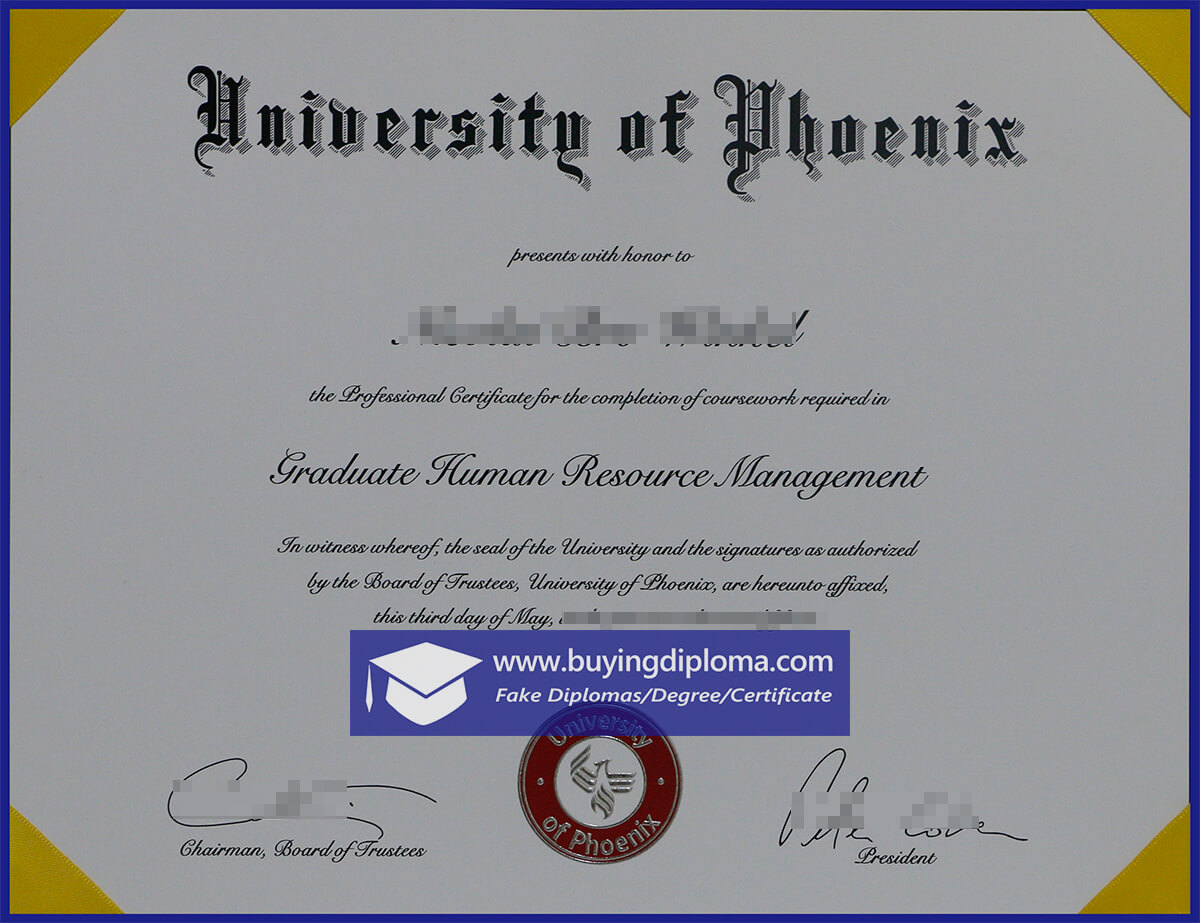Can i custom a University of Phoenix diploma