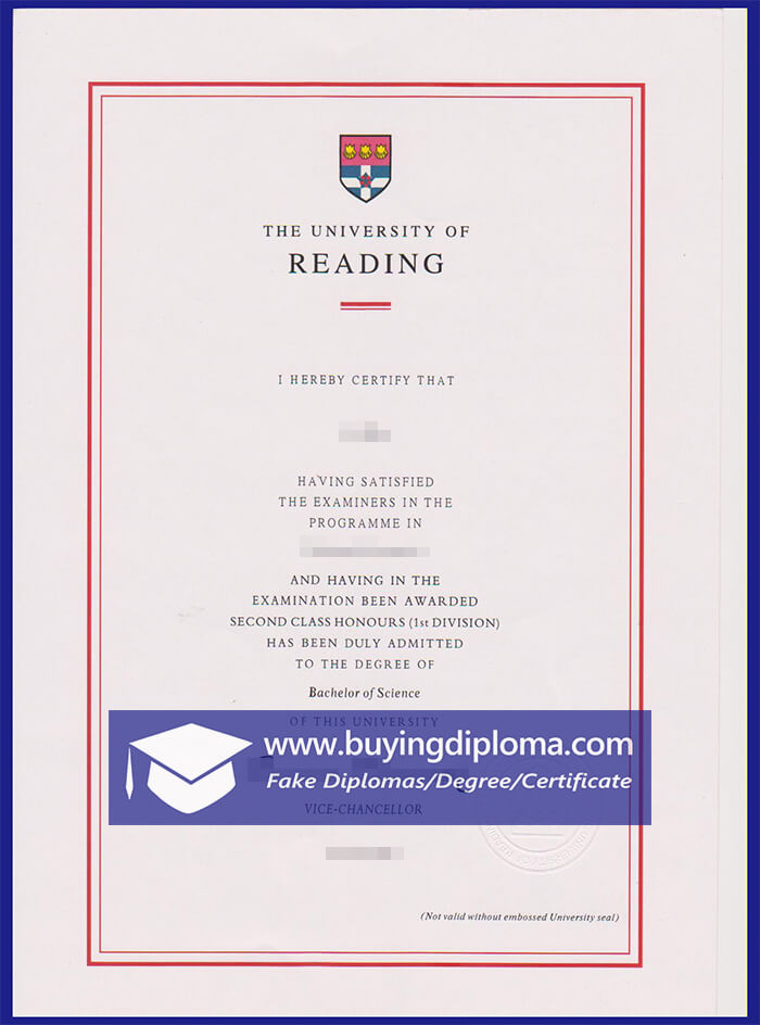 Process for choosing a University of Reading diploma
