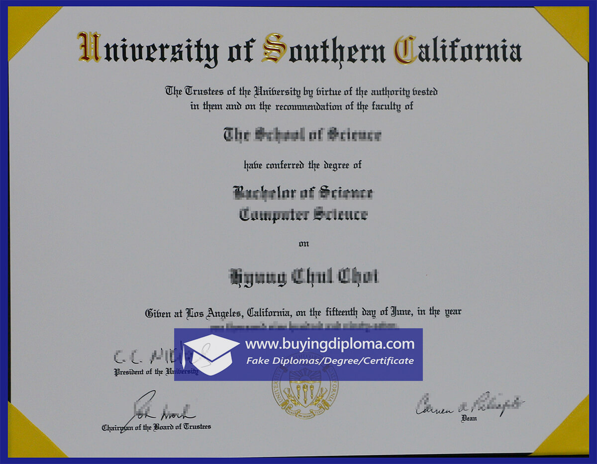 buy a fake University of Southern California diploma