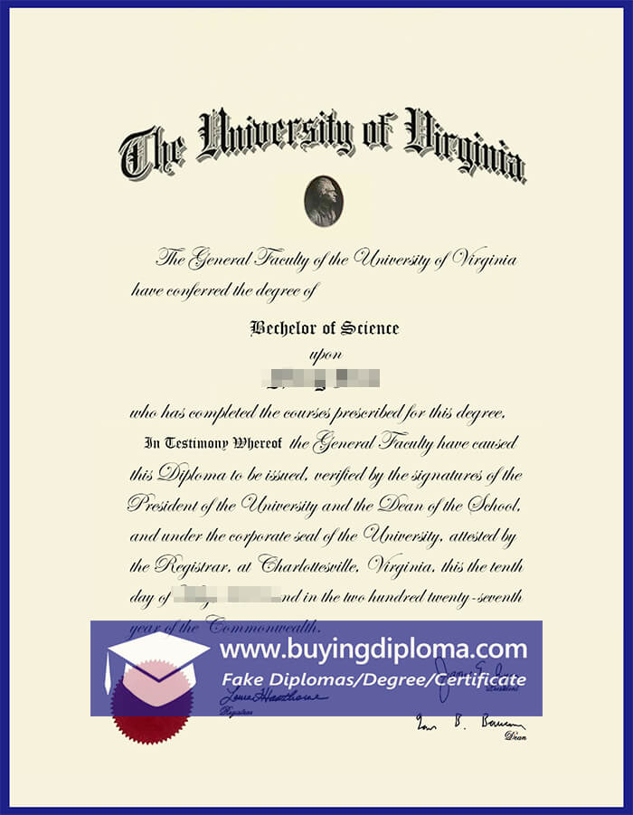 Bachelor's degree, Purchase a University of Virginia degree