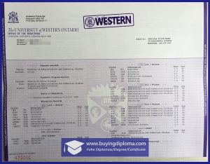 Fake Diploma University of Western Ontario