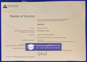 Custom a Fake Wageningen University & Research diploma