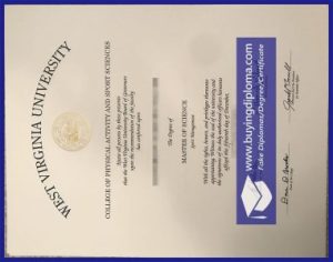 Buy a real West Virginia University certificate online