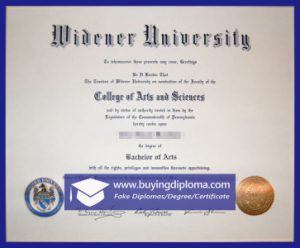 Best way to copy a Widener University degree