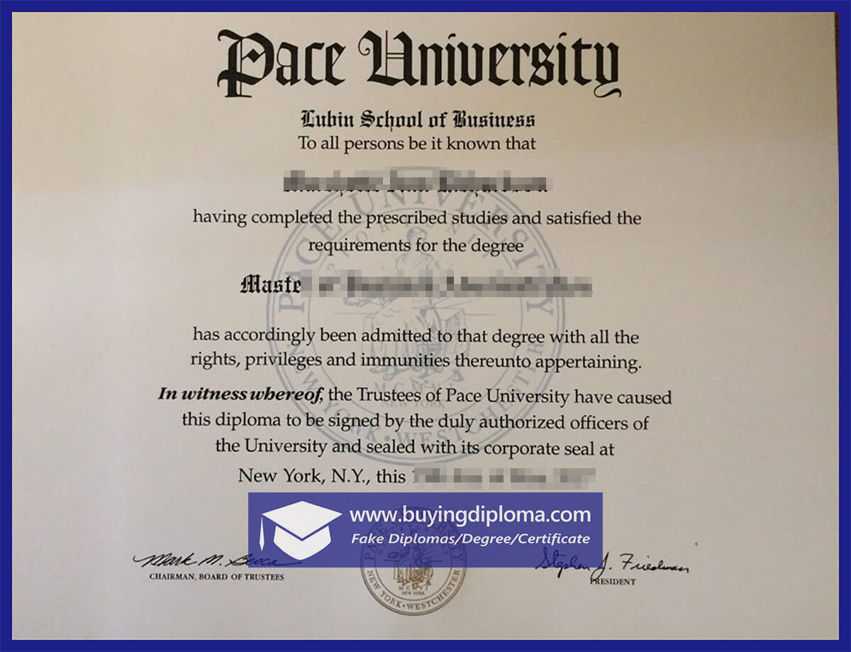 How to buy a fake Pace University diploma