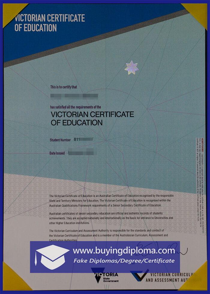 Why most buy a Victorian Certificate of Education certificate