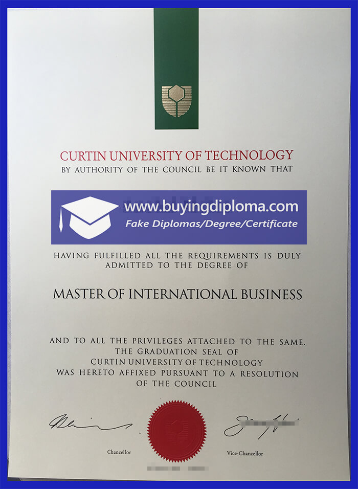 Easy to buy a fake Curtin University diploma online